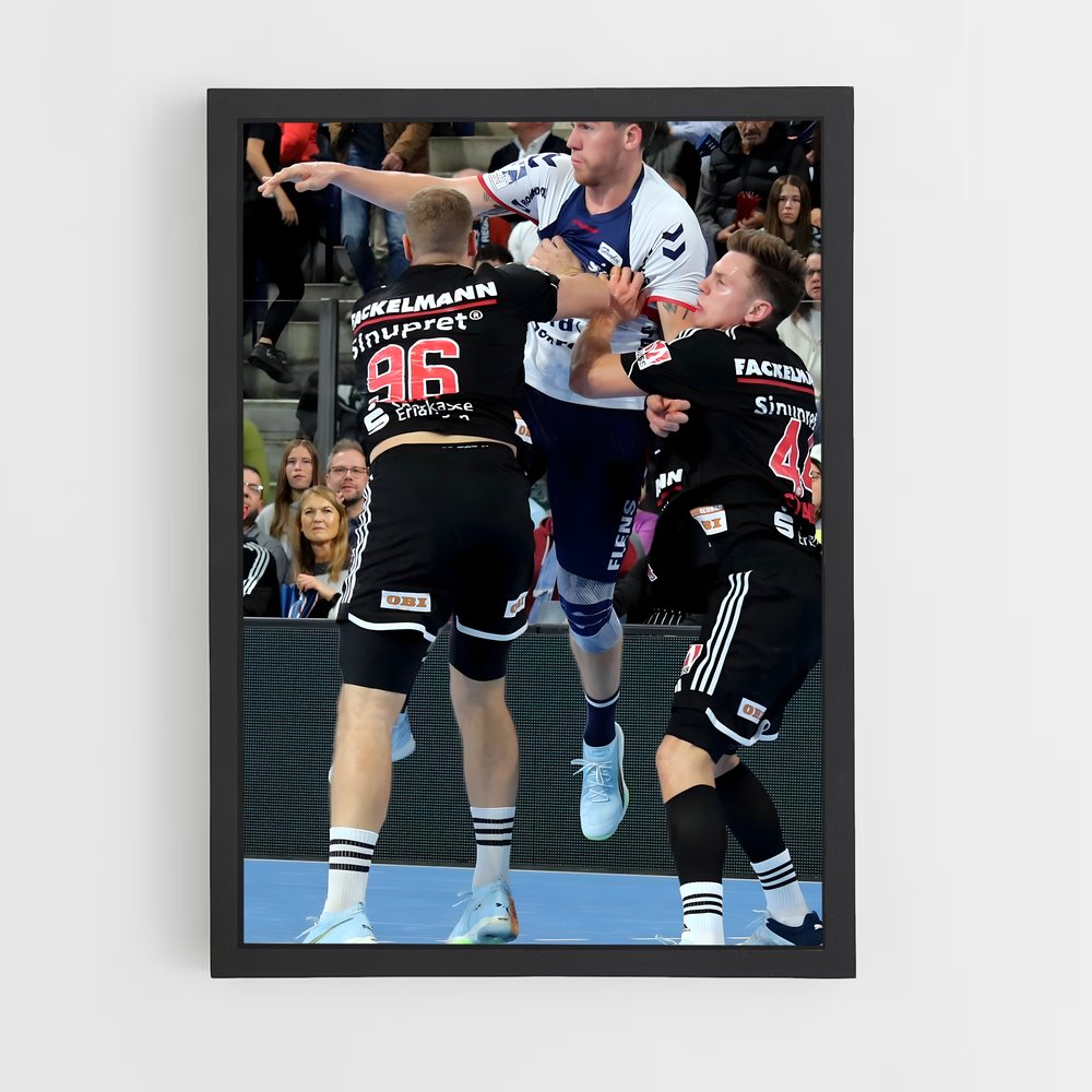 Poster rythme basketball – affiche Handball (vue 2)